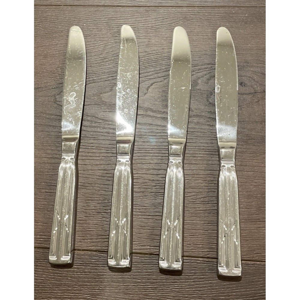 Towle Southwest Set of 4 Modern Hollow Knives 18/8 Supreme Stainless Flatware